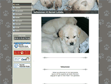 Tablet Screenshot of kennel-lullebo.com